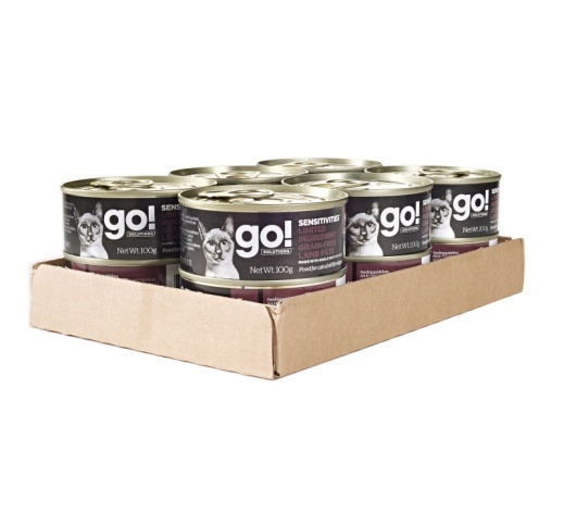 12x Go! Sensitivities Grain Free Lamb Pate for Cats 100g