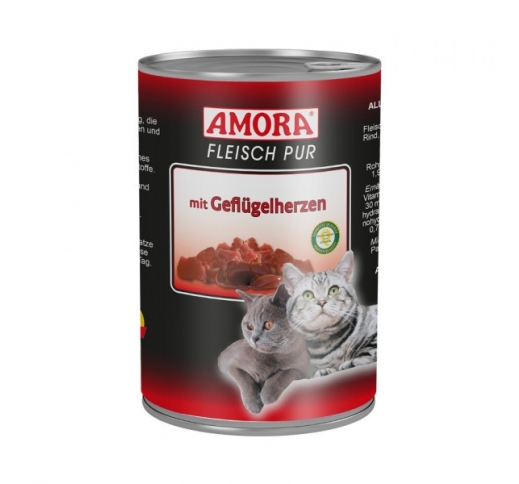 Amora Canned Cat Food (Bird Heart) 400g