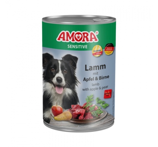 Amora Canned Dog Food Sensitive (Lamb, Apple, Pear) 400g