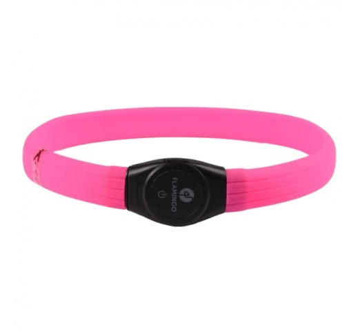 LED Kaelarihm Koerale Ilona Roosa 35-64cm