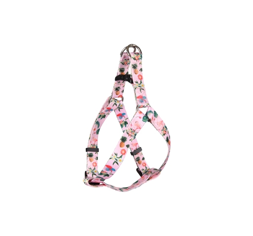 Harness Sera Pink with Flamingoes 30-40cm 10mm