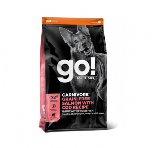 6x GO! Carnivore Lõhe + Tursk Kuivtoit Koerale & Kutsikale 1,6kg
