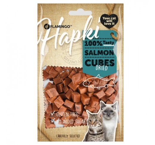 Hapki Dried Salmon Cubes for Cats 85g