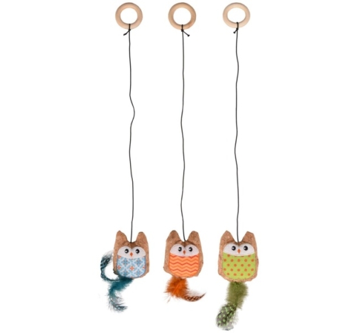 Cat Toy Kirk Owl on a Rope
