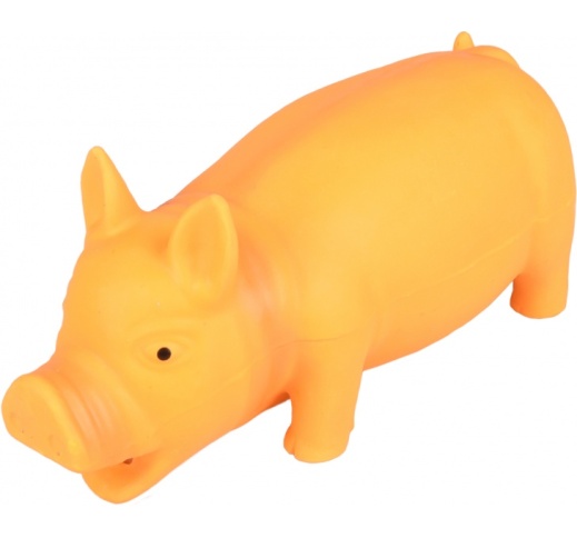 Flamingo Dog Toy Latex Pig "Fiona" 22cm