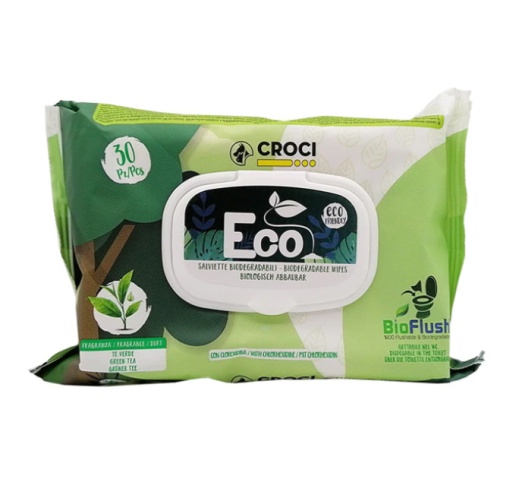 Croci Eco Wipes влажные салфетки - чай и хлоргексидин 30шт