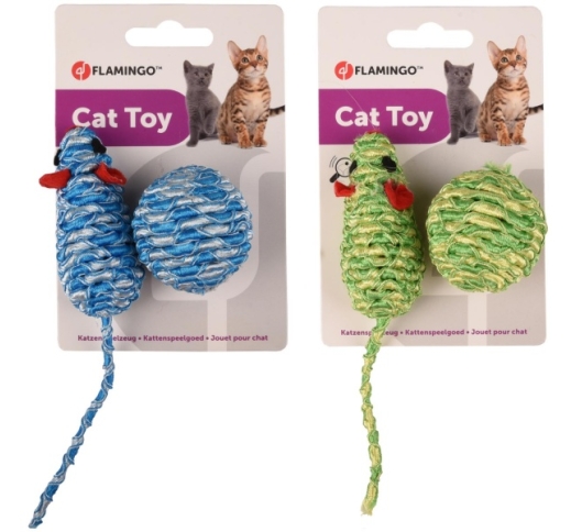 Cat Toy Zyra (Ball + Mouse) Assortment