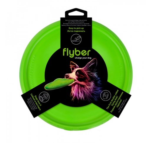 Flyber Mänguasi Koerale Lendav Taldrik, Roheline Ø22cm
