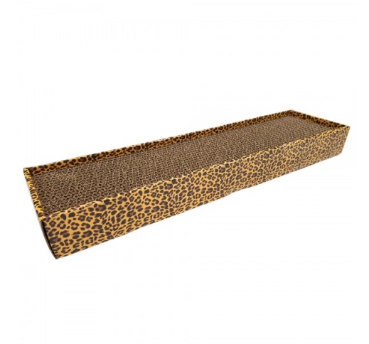 Cardboard Scratching Post Leopard 48x12,5x5cm