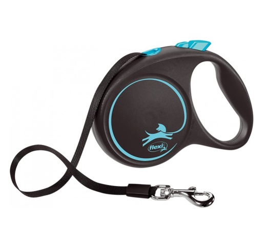 Flexi Black Design M Tape 5m Black/Blue - up to 25kg