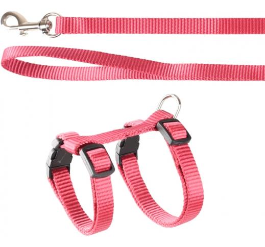 Kitten Harness + Leash Cherry Red 120cm