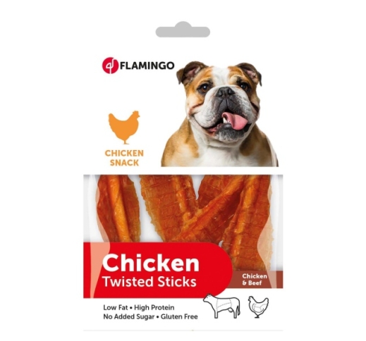 Chick'n Snack Twisted Chicken Sticks Закуска для собак 55г
