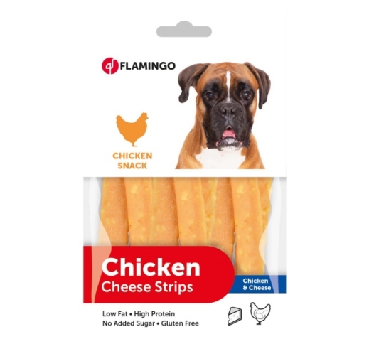 Лакомство для собак Chick'n Snack Стрипсы с курицей и сыром 85г