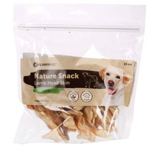 Nature Snack Lamb Head Skin 15cm 200g