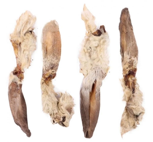 Nature Snack Maius Koerale - Kuivatatud Küülikukõrvad Karvadega 200g