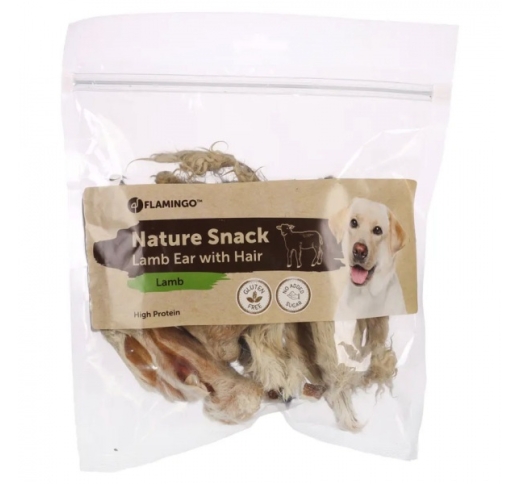 Nature Snack Lamb Ears with Fur 200g
