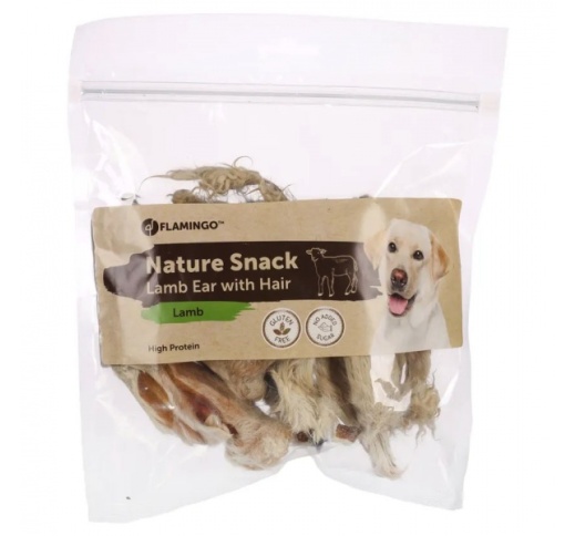 Nature Snack Maius Koerale - Kuivatatud Lambakõrvad Karvaga 200g