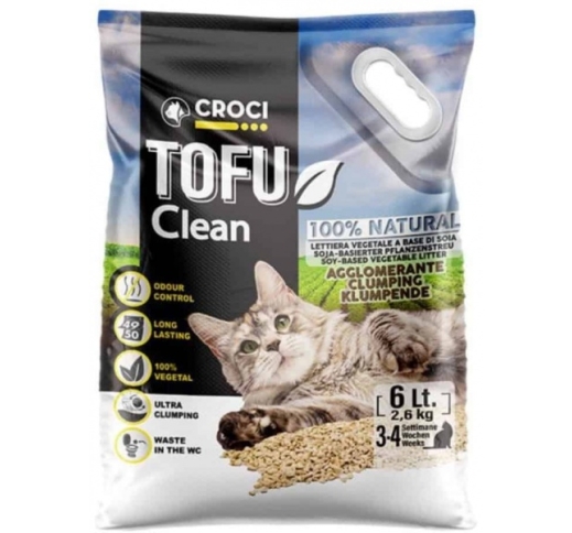 Cat Litter Tofu Clean 6l/2,6kg