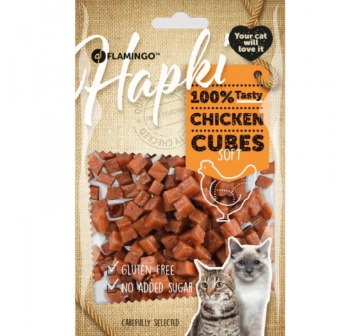 Hapki Soft Chicken Cubes for Cats 85g
