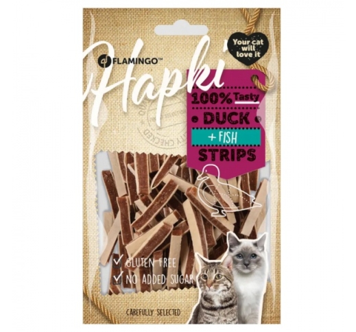 Hapki Duck & Cod Treats for Cats 85g