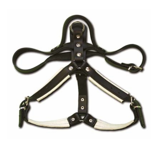 Gappay Leather Harness for Defence with Handle (males)