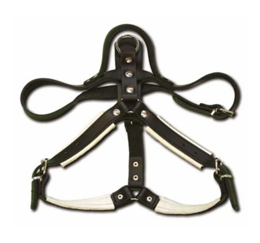 Gappay Leather Harness for Defence with Handle (males)