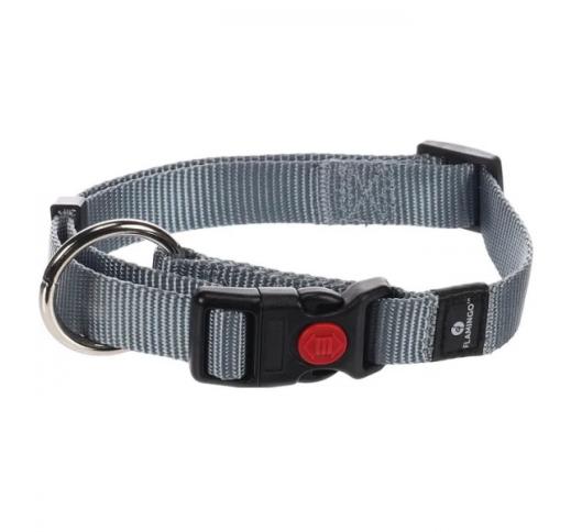 Collar Nylon Ziggi Grey 40-55cm 20mm