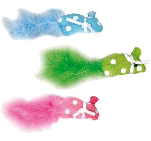 Cat Toy Polka Mouse 17cm