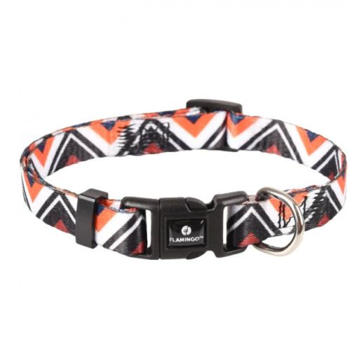 Collar Stain White/Black/Orange 40-55cm 20mm