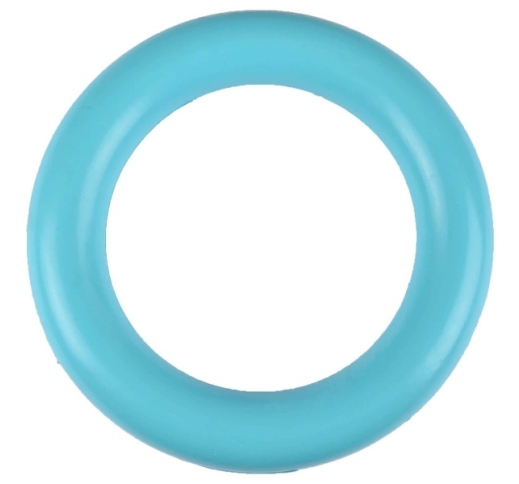 Dog Toy Classic Heavy Rubber Ring Blue 15cm