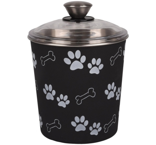 Snack Canister Kena Black with Lid 16cm 1,9l