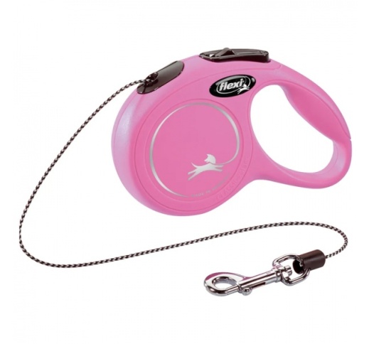 Flexi New Classic XS Pink Cord 3m - 8kg