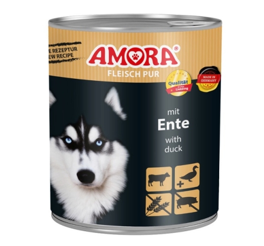 Amora консервы для собак -  утка 800г
