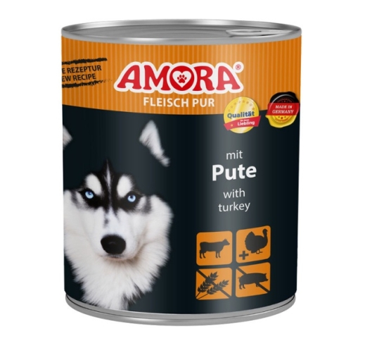 Amora консервы для собак - индейка 800г