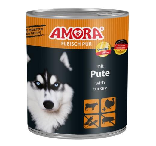 Amora Pute Koerakonserv (Veise- ja Kalkunilihaga) 800g