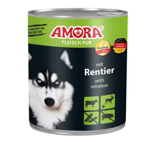 Amora Meat Pure Dog Food (Beef & Reindeer) 800g