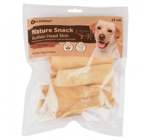 Nature Snack Maius Koerale - Kuivatatud Pühvli Peanahk 12cm 200g