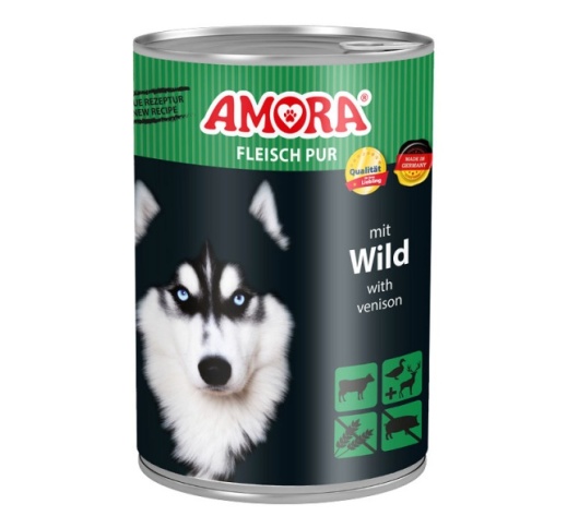 Amora Wild Koerakonserv (Veise- ja Hirvelihaga) 400g