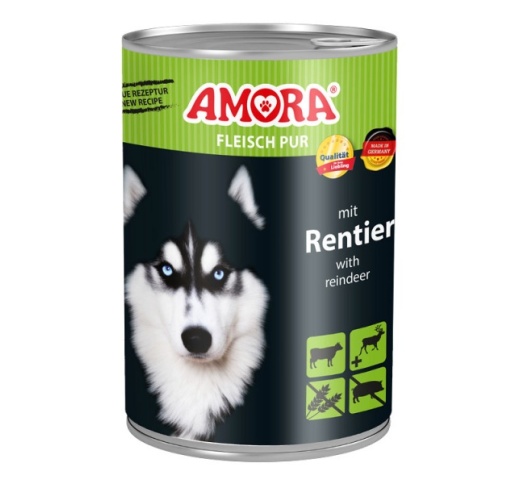 Amora Meat Pure Dog Food (Beef, Chicken & Reindeer) 400g