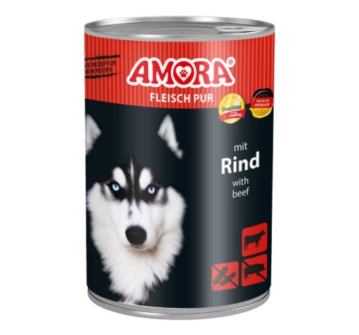 Amora Rind Koerakonserv (Veiselihaga) 400g