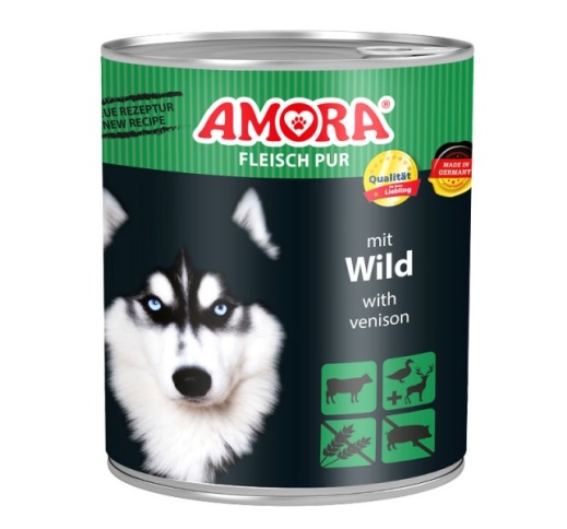 Amora Wild Koerakonserv (Veise- ja Hirvelihaga) 800g