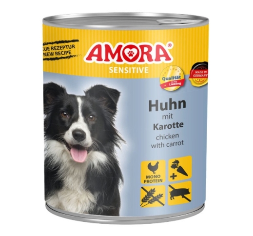 Amora Sensitive Dog Food (Chicken with Carrot) 800g