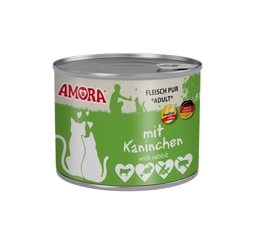 Amora Kaninchen Kassikonserv (Veise- ja Küülikulihaga) 200g