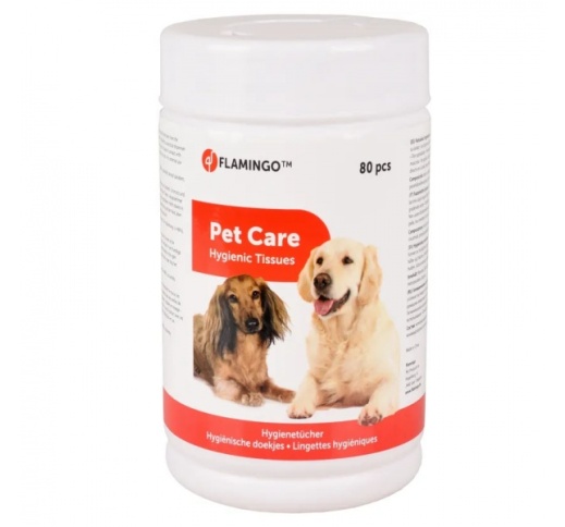 Салфетки для ухода за ушами, глазами и мордой Pet Care 80 шт.