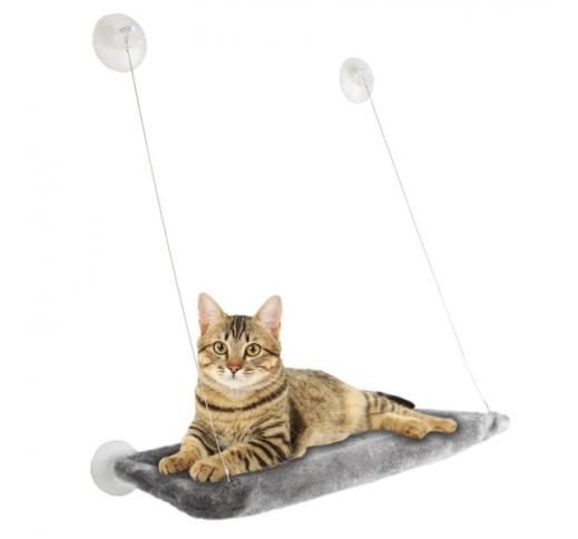 Cat Window Lounger Chill Grey