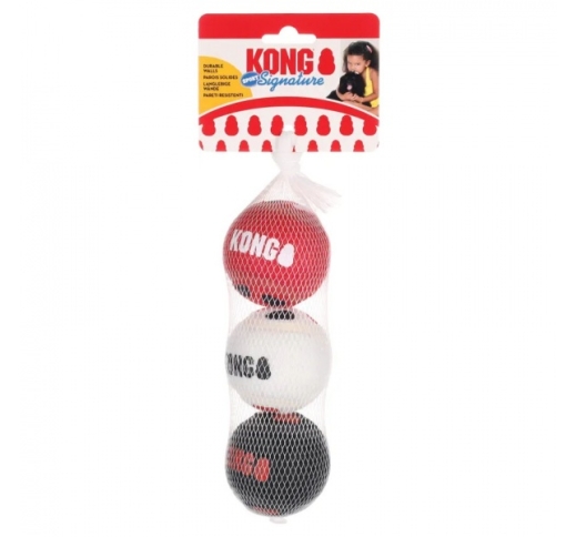 Игрушка для собак Kong Signature Sport Balls 3шт M ∅ 6.4cm