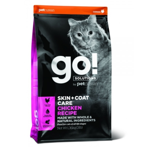 Корм GO! Skin + Coat для котят и кошек, с курицей 1,4кг (Best Before 09/09/2023)
