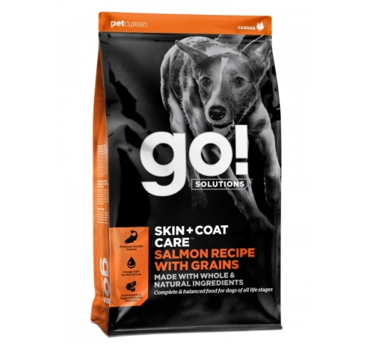 GO! Skin + Coat корм с лососем для собак всех возрастов 1.6кг