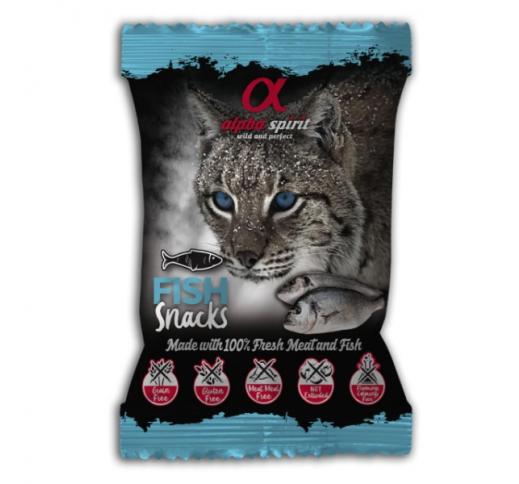 Alpha Spirit Fish Snacks for Cats 50g