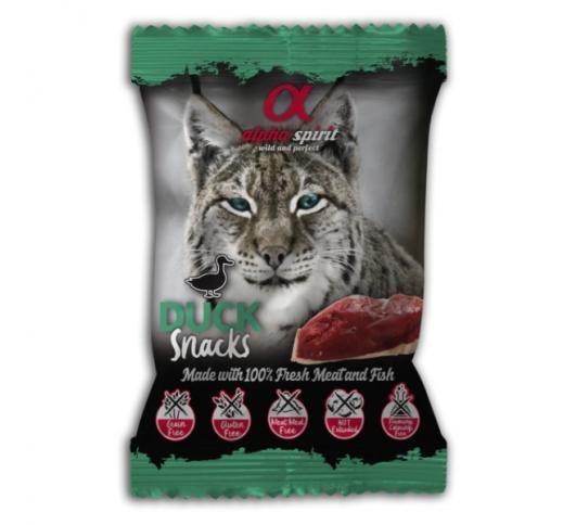 Alpha Spirit Duck Snacks for Cats 50g